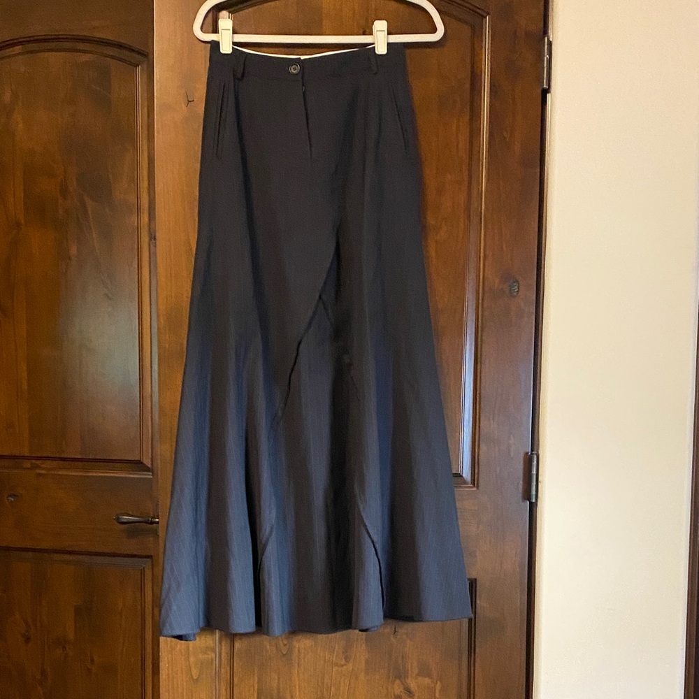 Maison Martin Margiela for H & M deconstructed pinstriped Maxi Skirt